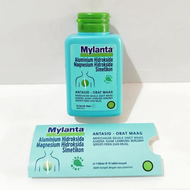 Jual Mylanta tablet / sirup 1 strip 10 tablet Obat maag (OB) | Shopee ...