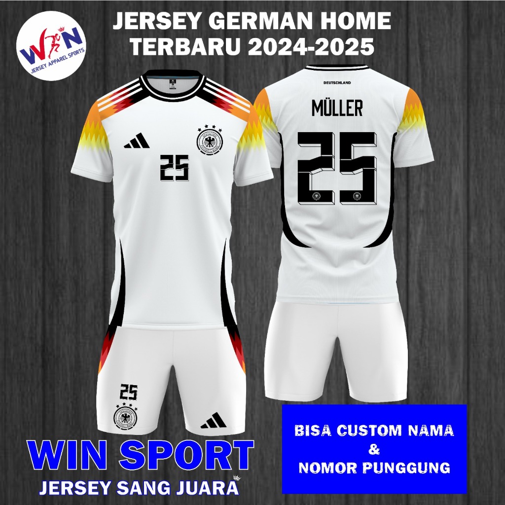 Jual Jersey Timnas GERMANY HOME 2024/2025 Terbaru. Setelan Sepak Bola ...