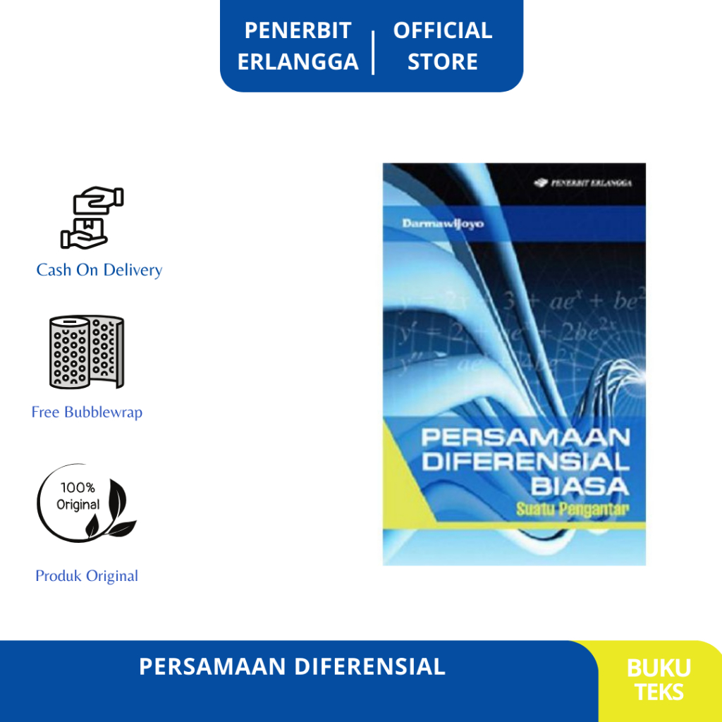 Jual DISKON BUKU ERLANGGA: PERSAMAAN DIFERENSIAL# -ERLANGGA | Shopee ...