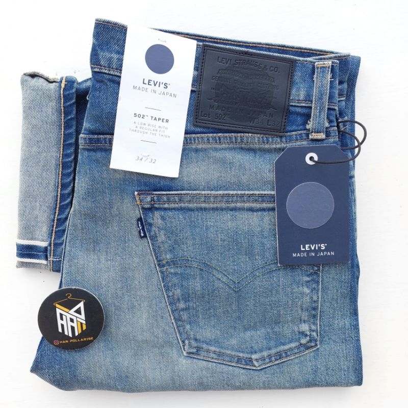 Jual Levi 's 502 Selvedge Made In JAPAN Taper Fit Jeans Shopee