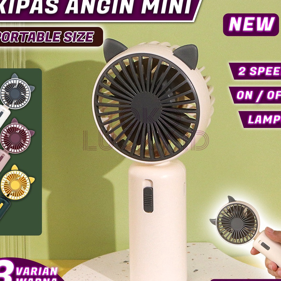 Jual MIC Mini Fan Handheld USB Isi Ulang Cas Charger Kipas Kecil Lucu ...