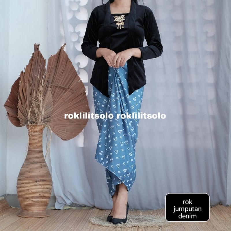 Jual Rok Lilit Jumputan Terlaris Bawahan Kebaya Free Gesper Kain Batik ...