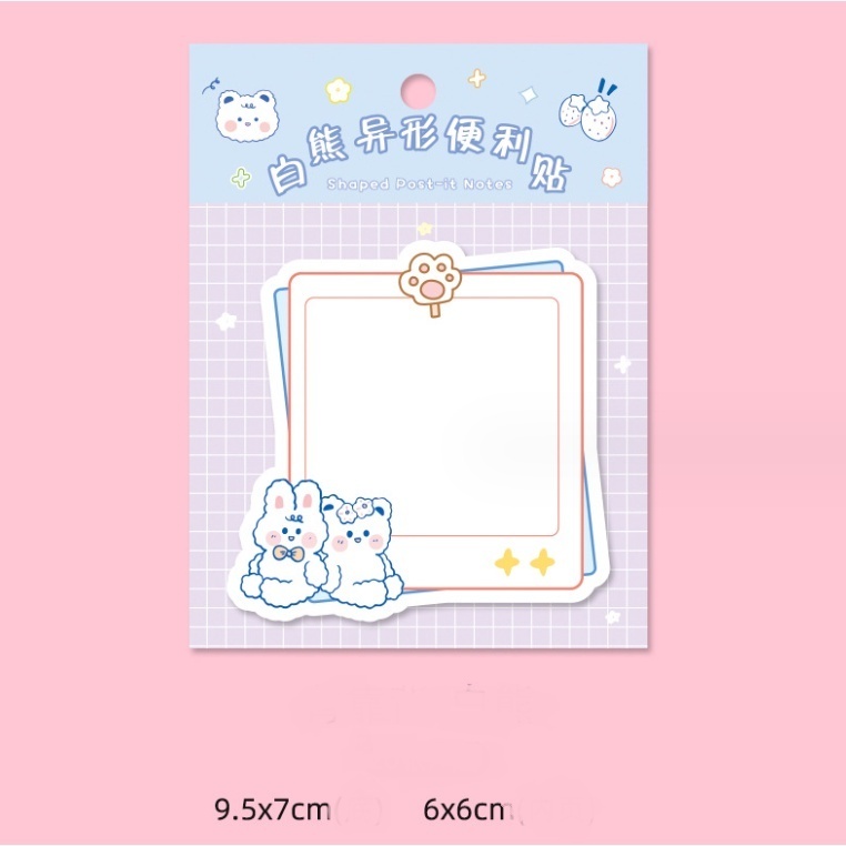 Jual MURMURE I STICKY NOTES SPECIAL CARTOON SHAPED MEMO NOTE | Shopee ...
