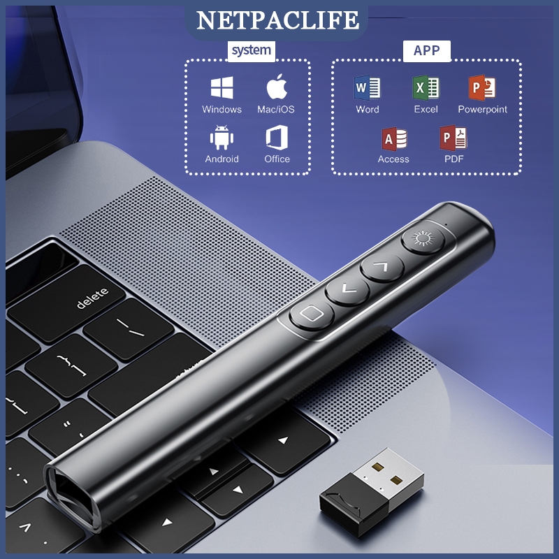Jual NETPACLIFE S9 Wireless Laser Pointer Presentasi 100M Untuk ...