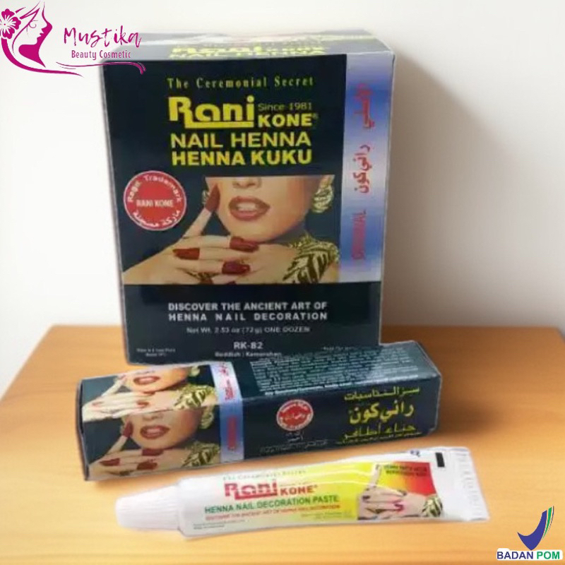 Jual Henna kuku Rani kone maroon merah hitam | Shopee Indonesia