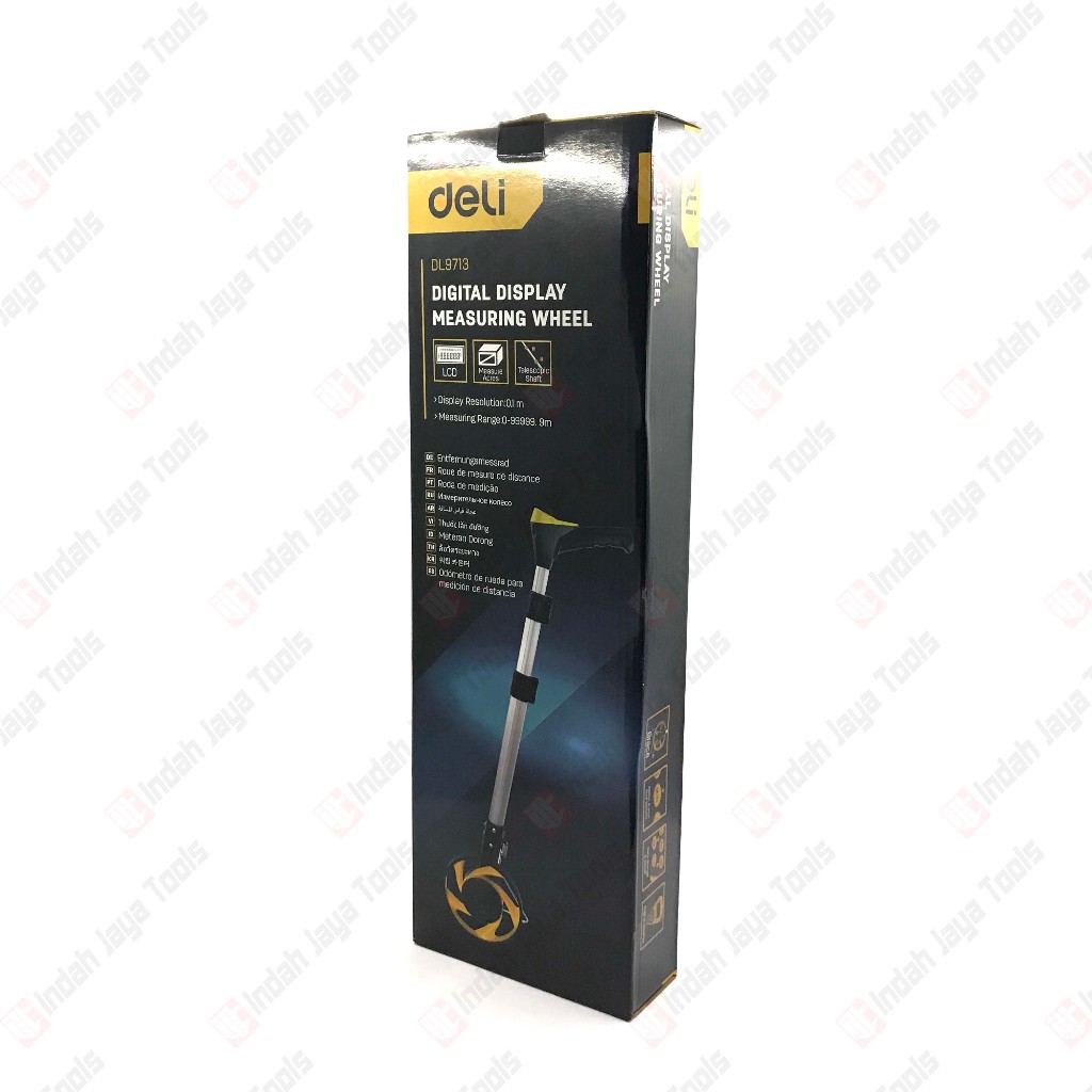 Jual DELI DL9713 Meteran Jalan DIGITAL Dorong Roda - Distance Measuring ...
