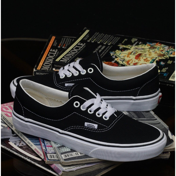Vans era black white original sales