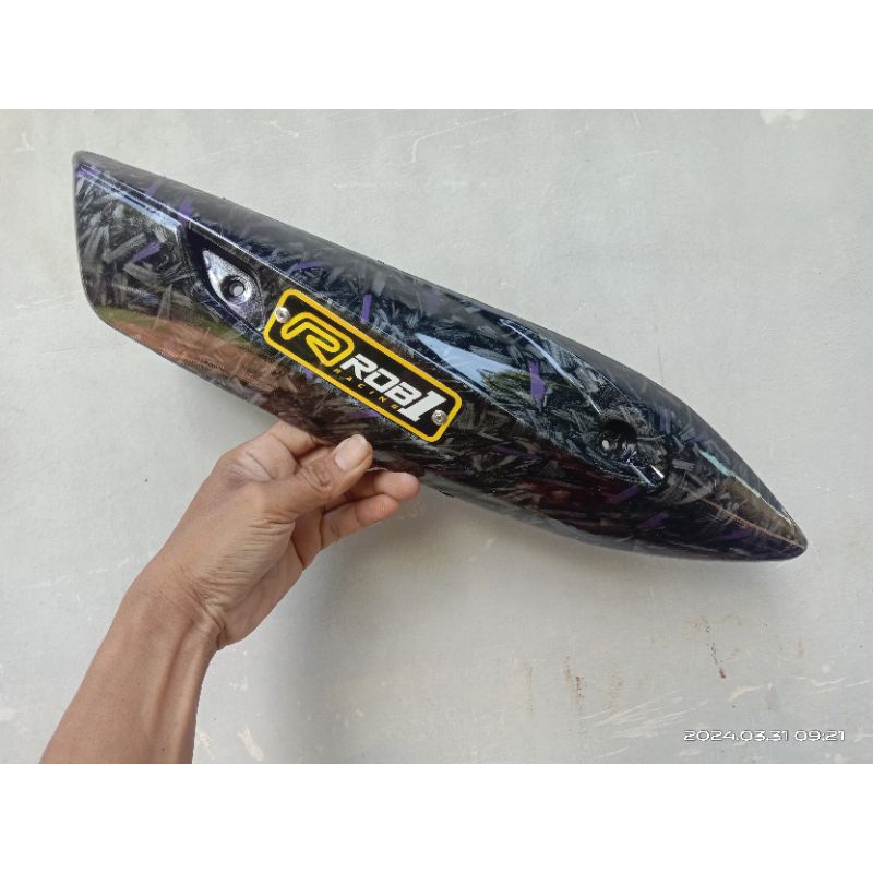 Jual Cover Tameng Knalpot ROB1 Carbon Forged Aerox Nmax Grandfilano Dan ...