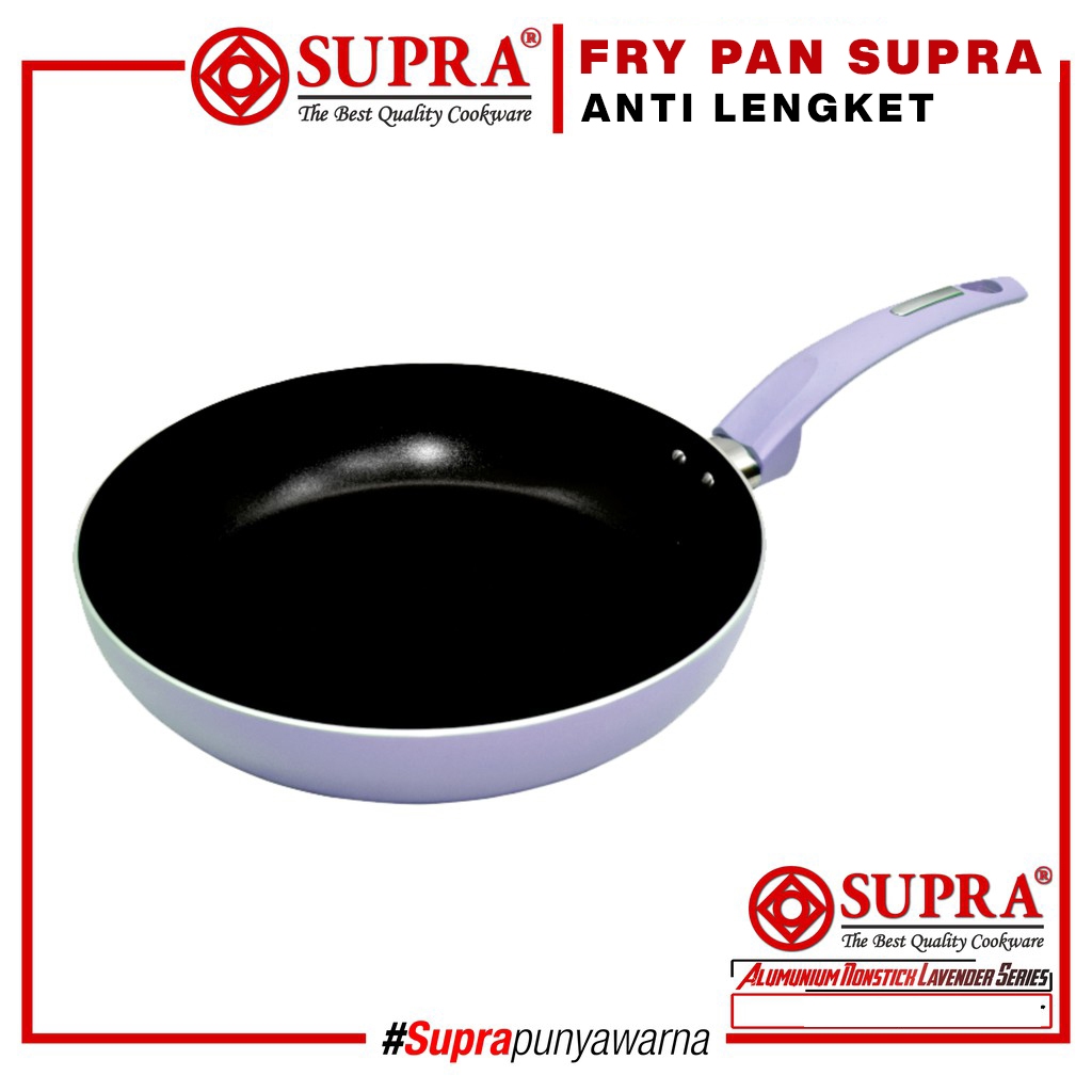 Jual Frypan Supra Anti Lengket Teflon hitam warna Penggorengan SUPRA ...