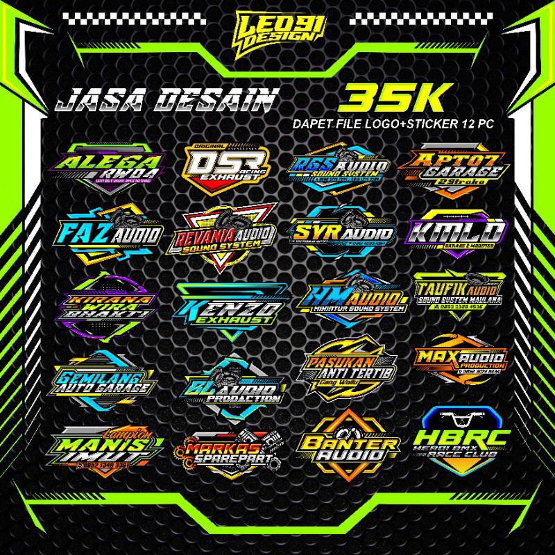 Jual JASA DESAIN LOGO RACING, SOUND SYSTEM, KOMUNITAS DLL | Shopee ...