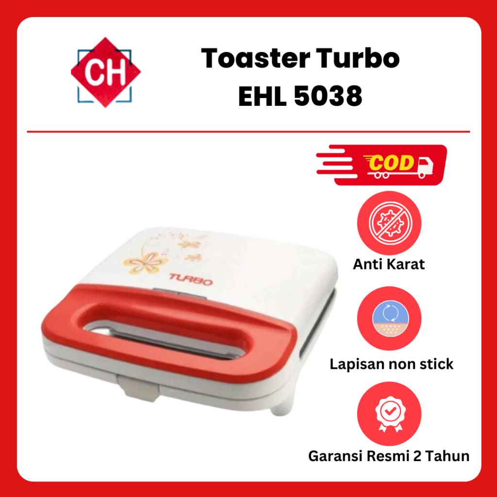 Jual Toaster Turbo EHL 5038 Mesin Pemanggang Roti Sandwich Panggangan ...