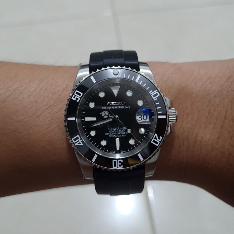 Jual Jam tangan Automatic SEIKO Custom RX Submariner Sapphire Extra ...