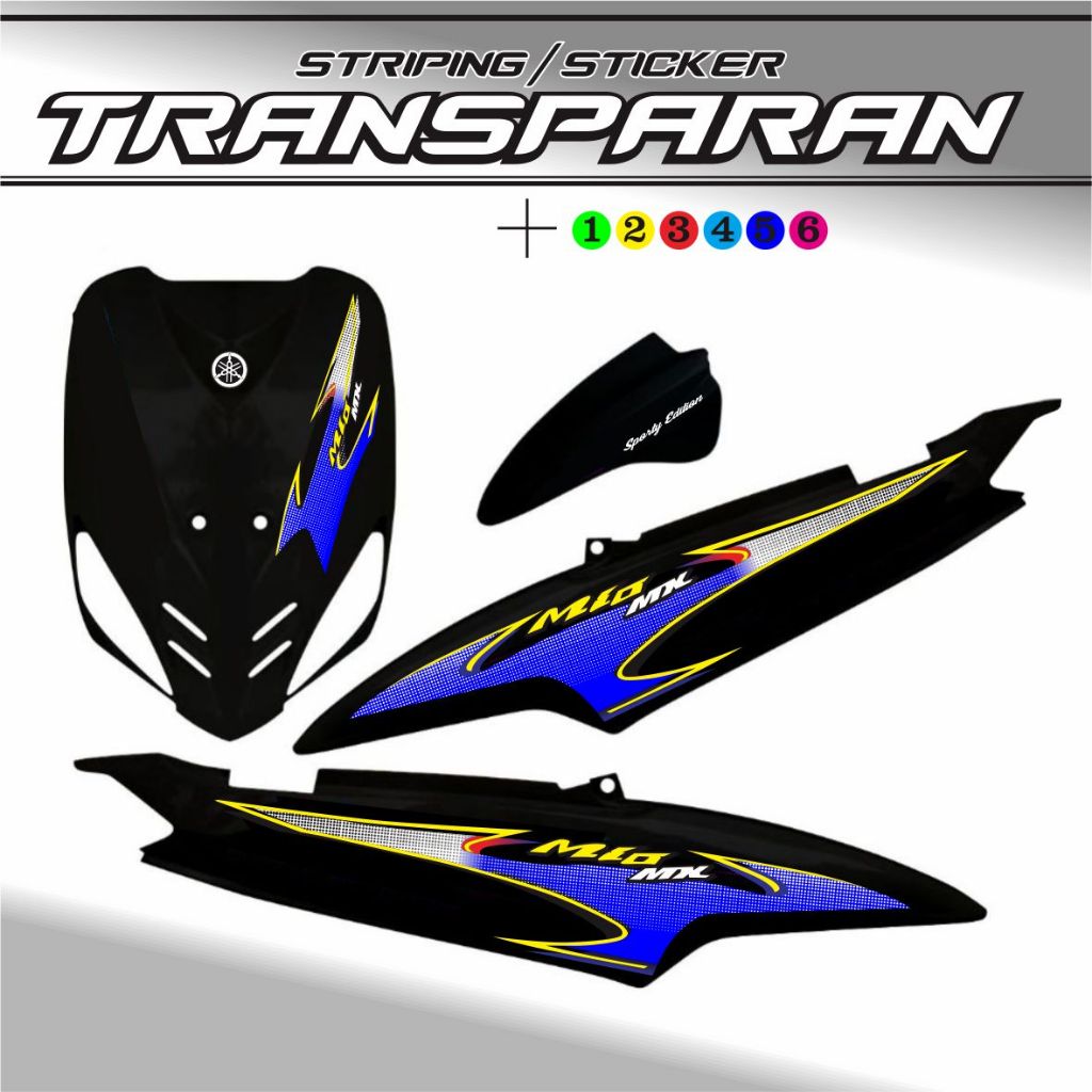 Jual STRIPING TRANSPARAN MIO MX MIO OLD MIO SMILE STIKER TRANSPARAN ...