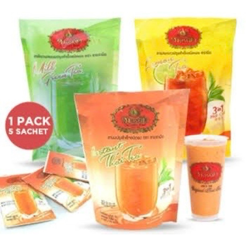Jual Thai Tea chatramue minuman powder Thailand original 100 g (HALAL ...