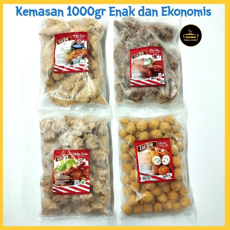Jual Eat Joy Karage, Nugget Ball, Chicken Katsu, Spicy Wing 1kg