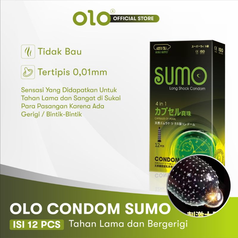 Jual Kondom Olo 001 Varian Susu Dan Sumo Bergerigi Premium 1 Box Isi 12 Pcs Shopee Indonesia 8238