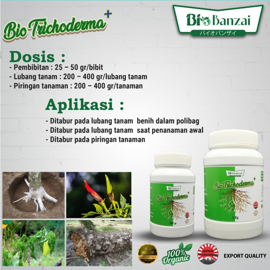 Jual Bio trichoderma+ kemasan 500gram produk Bio banzai fungisida ...