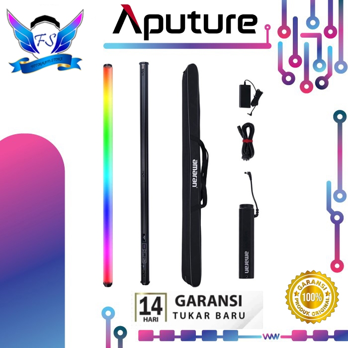 Jual Aputure amaran T4C / T 4C RGBWW LED Tube Light with Battery Grip ...