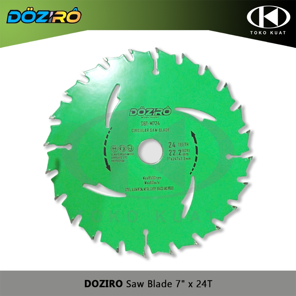 Jual Saw Blade Doziro Mata Circle Potong Kayu Alumunium Seng X T M Shopee Indonesia