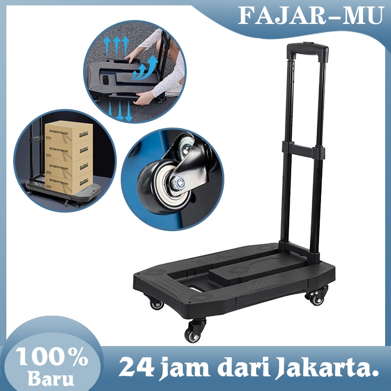 Jual Troli Lipat Troli Barang 4 Roda Foldable Trolley Barang Lipat ...