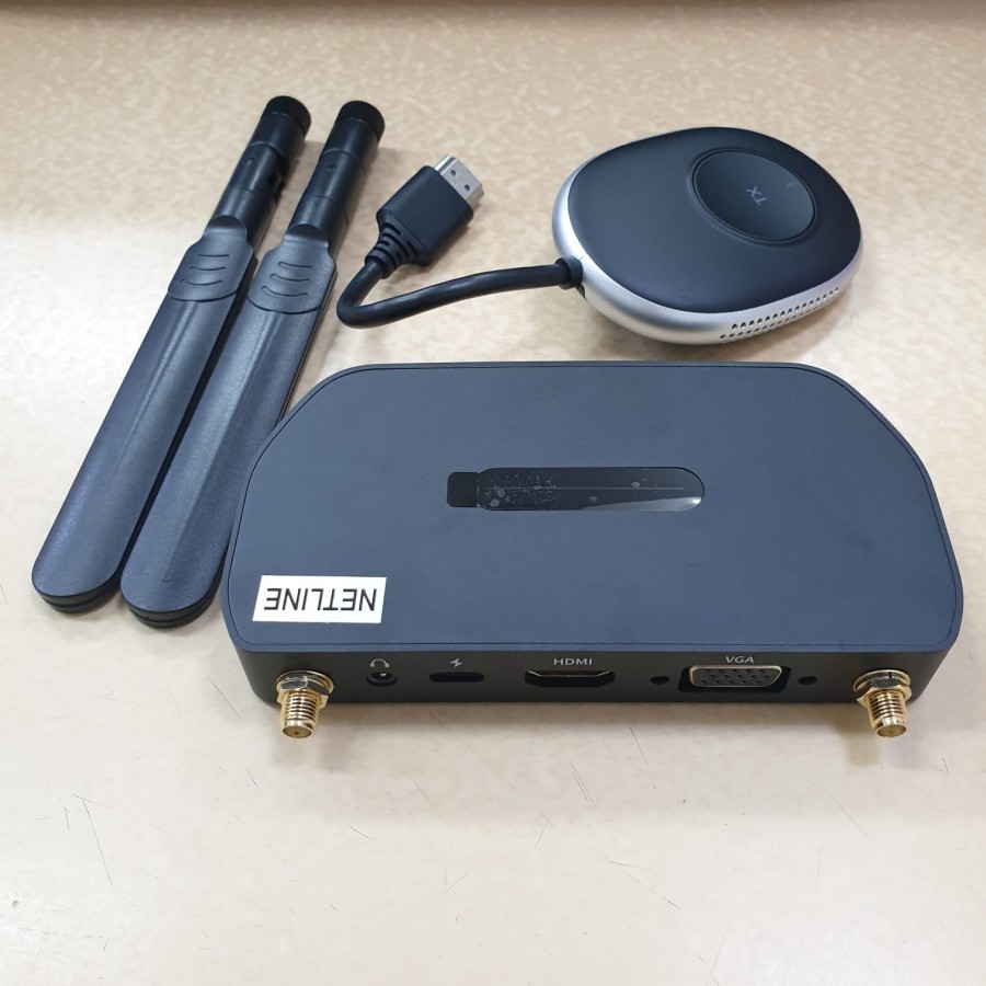 Jual Wireless vga hdtv extender netline 4k UHD 50m wifi antenna with