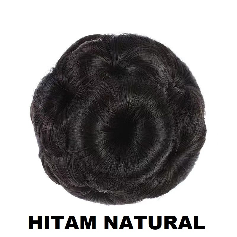 Jual Cepol Rambut Premium Korean Sanggul Rambut Palsu Natural | Shopee ...