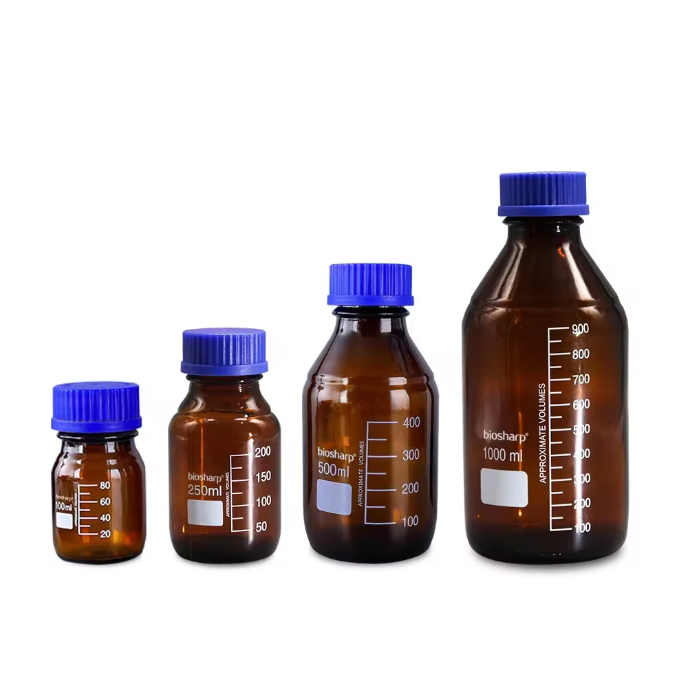Jual Botol Reagent Media Laboratory bottle 250mL coklat amber RRC bukan ...