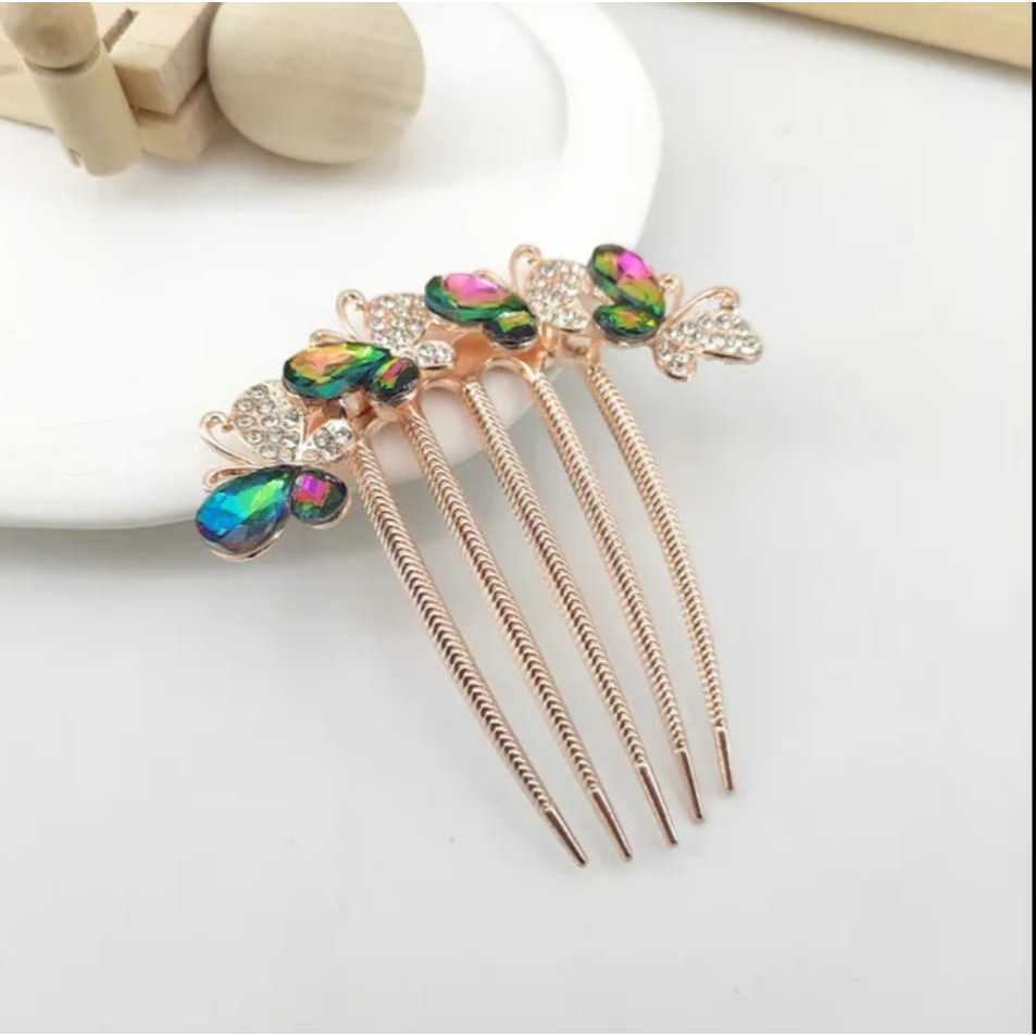 Jual Konde Tusuk Sirkam Rambut Cantik Korean Style Mahkota Rambut Tusuk ...