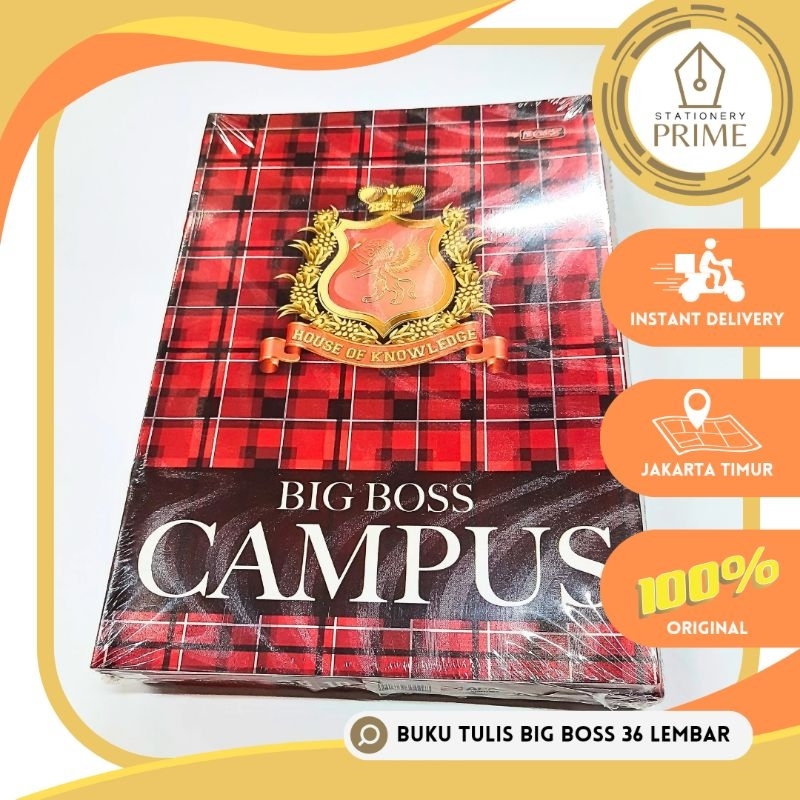 Jual Buku Tulis Big Boss Campus 36 Lembar 1 Pack Isi 10 Buku