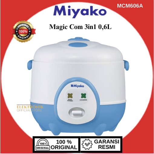 Jual MIYAKO MAGIC WARMER 3IN1 MCM606A 0,6L/MCM-606-A/MCM-606A/MCM 606A ...