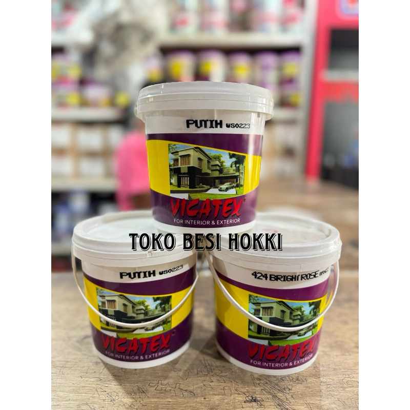 Jual Cat Tembok Vicatex 1kg / Cat Tembok 1kg / Cat air 1kg (Putih