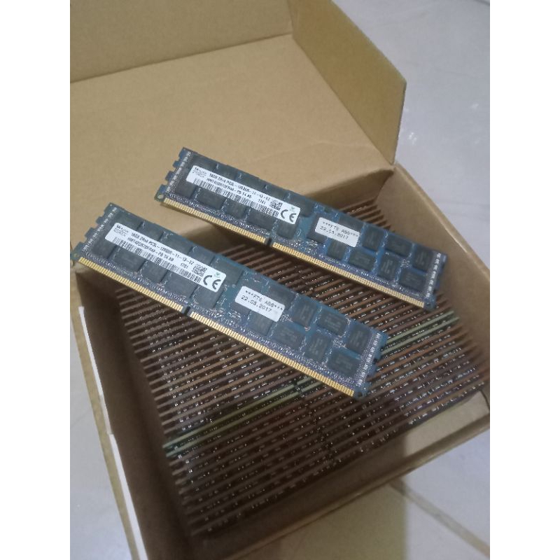 24 Go (3x8Go) RAM DDR3 PC3L-10600R ECC Registrée Pour Serveur Dell PowerEdge R720, Occasion