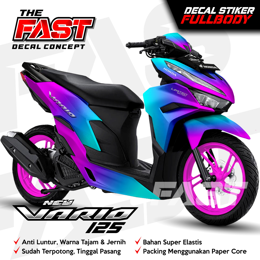 Jual Decal Vario New Bunglon Sticker Decal Striping Fullbody Honda Vario New