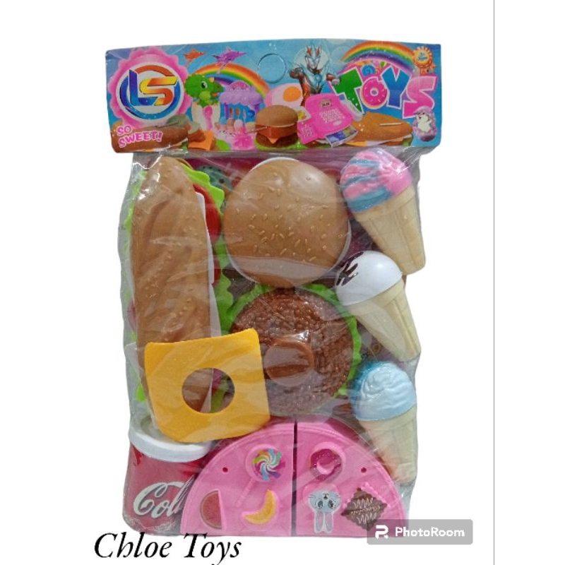 Jual MAINAN BURGER FAST FOOD SWEET ICE CREAM LF33 | Shopee Indonesia