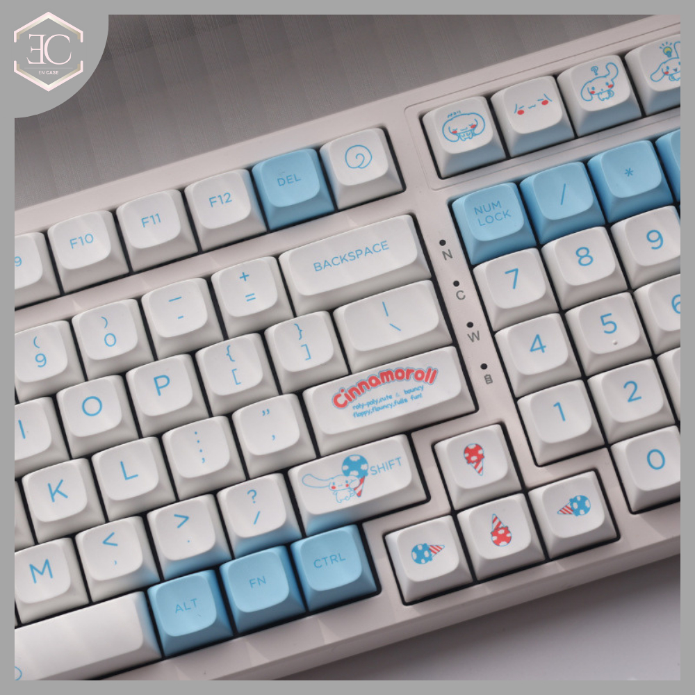Jual Keycaps Keycap Keypad PBT XDA Cinnamoroll Blue Kartun Kelinci Lucu ...