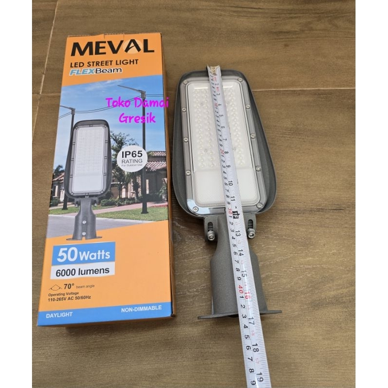 Jual Meval Street Light Led 50W putih Flexbeam AL2-05A. Flexibel lampu ...