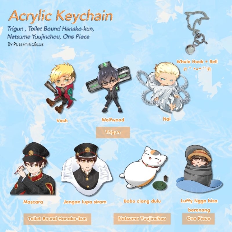 Jual Trigun Stampede, One Piece, Nyanko-Sensei, Toilet Bound Hanako-Kun ...