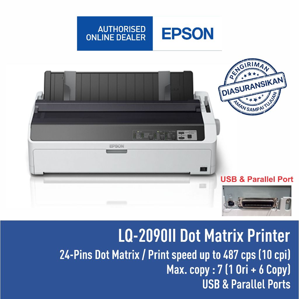 Jual Printer EPSON Domatrix LQ2090II Dot Matrix LQ2090II A2 24 pin