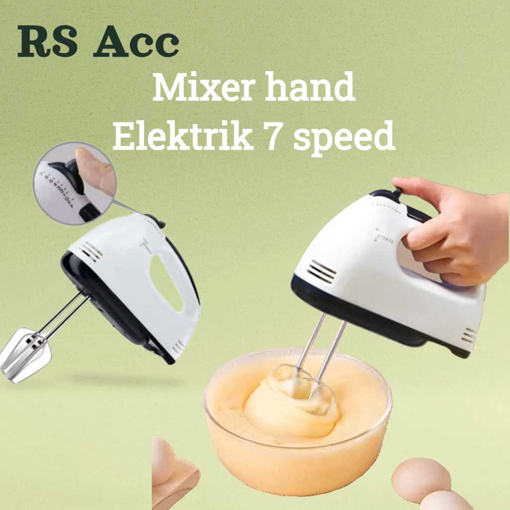 Jual Hand Mixer Elektrik He 133 7 Speed Mixer Tangan Multifungsi