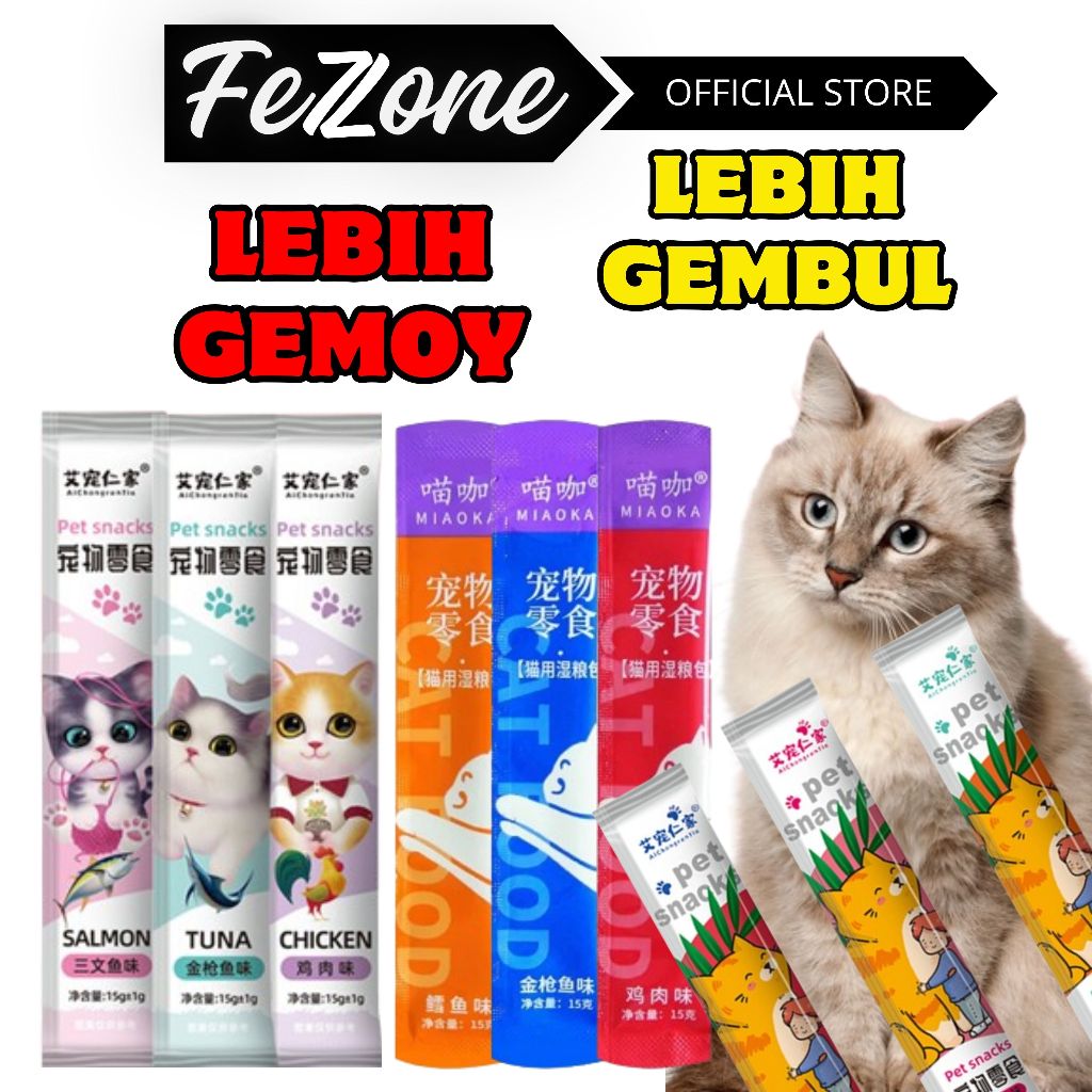 Jual Snack kucing creamy treats NUKU MIUW 15gr setara Meo creamy bio ...