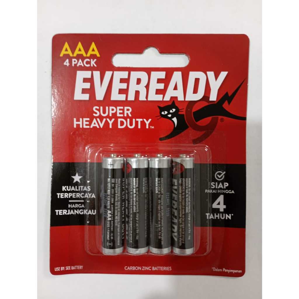 Jual Baterai Eveready Aaa Super Heavy Duty 1 Pack Isi 4 Pcs Shopee