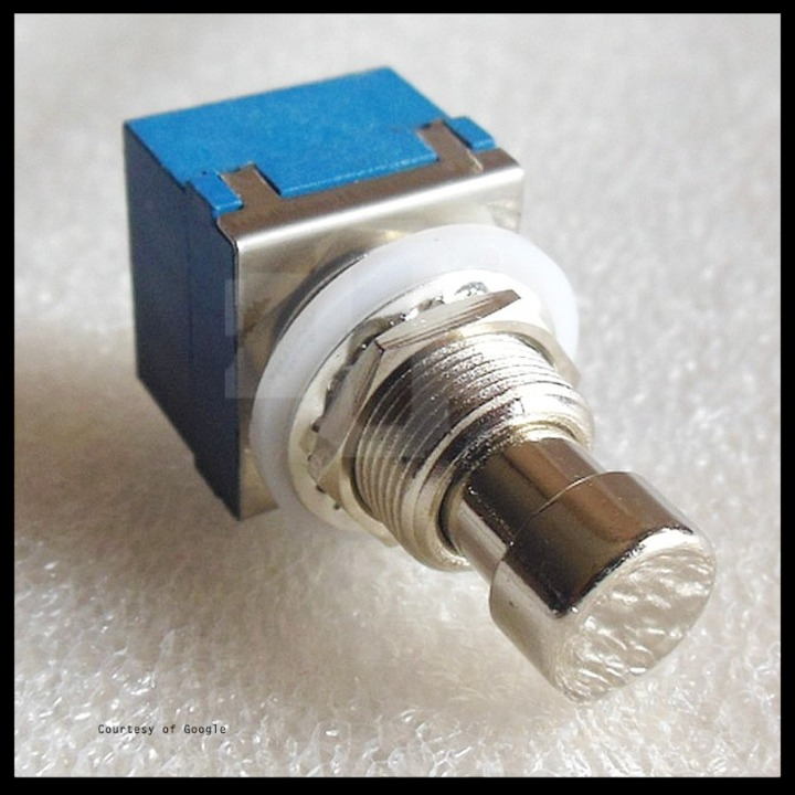 Jual Saklar Switch Pedal Effects Injak Foot Push 3PDT 9 Pin Bypass Blue ...