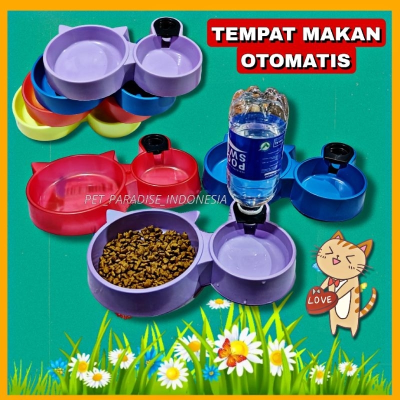 Jual PPI Double PetBowl Dispenser Otomatis Tempat Makan Kucing