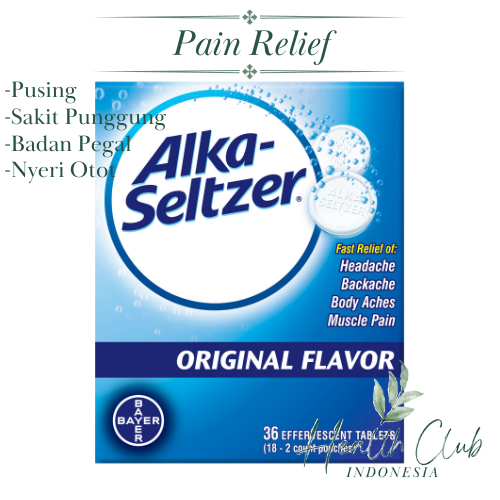 Jual Alka Seltzer Original Effervescent Tablets 1 Box Pusing Sakit
