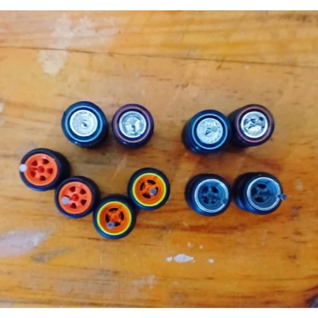 Jual BAN KARET RODA VELG HOT WHEELS DIECAST SKALA 64 1 SET 5 PCS ...