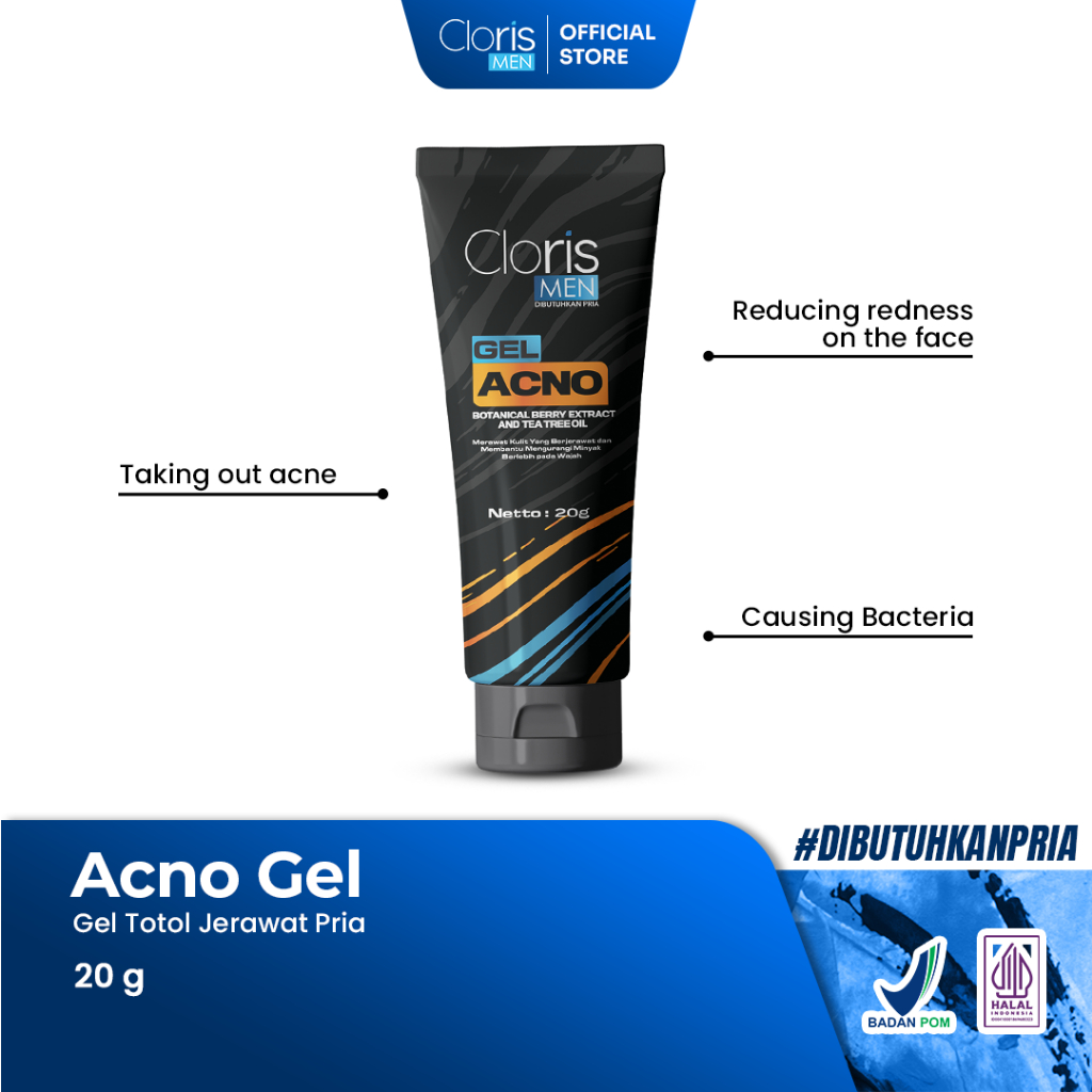 Jual Clorismen Acno Gel Acne Spot Treatment - Gel Totol Jerawat Pria ...