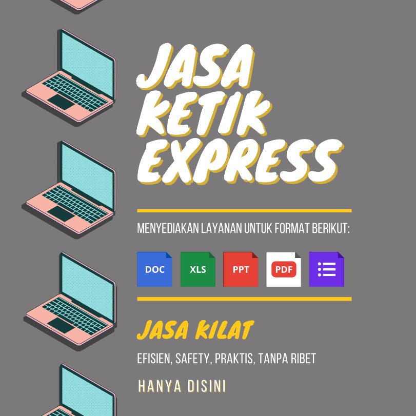 Jual Jasa Ketik Express Kilat Word Tabel Diagram Excel PPT GForm ...