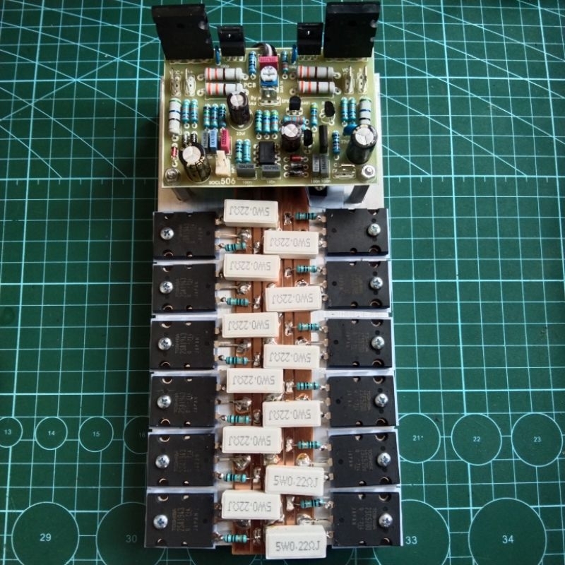 Jual Kit Power Amplifier Socl 506 Bias servo fr4 Plus Final 6set