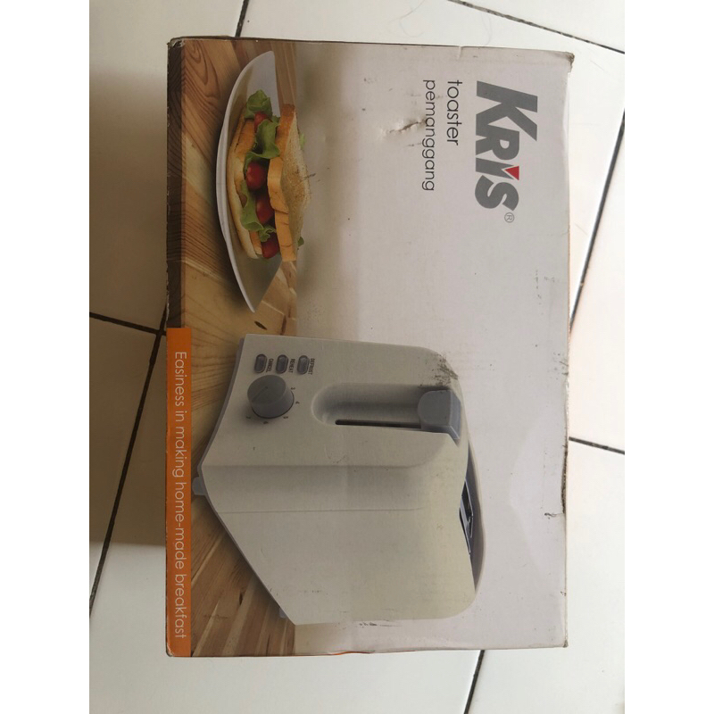 Jual Pemanggang Roti/Toaster 2 slice Putih - Kris Original 100% ...