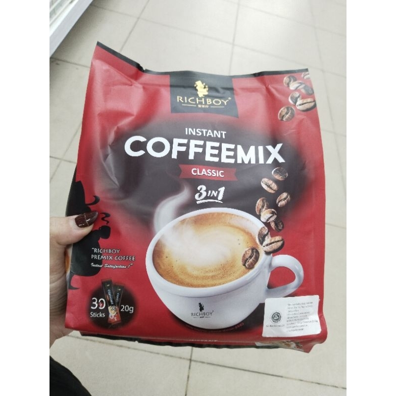 Jual RICH BOY instant Coffeemix 3in1 Classic 30stick | Shopee Indonesia